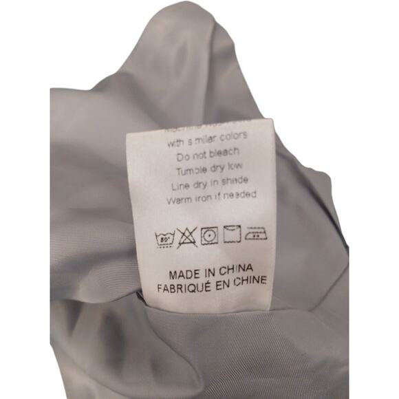 Cicy Bell Blazer Sz M Gray Business Casual One Button Pockets Classic Career New - Picture 16 of 16